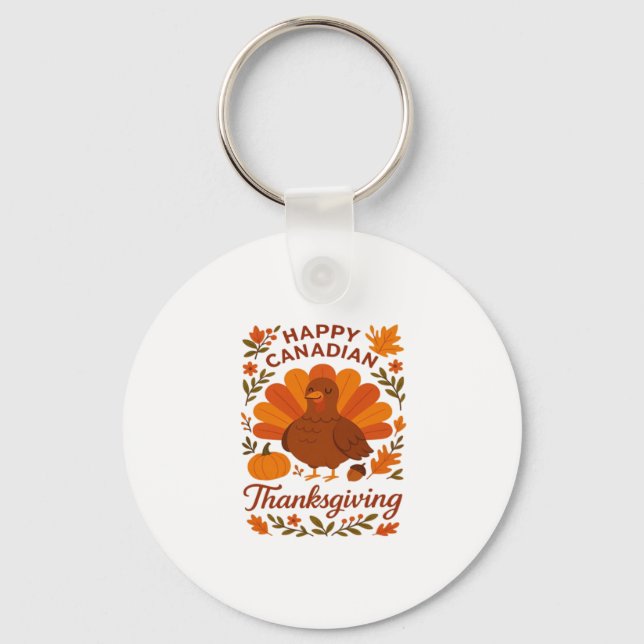 Llavero Canadian Thanksgiving Autumn Celebration Classic T (Anverso)