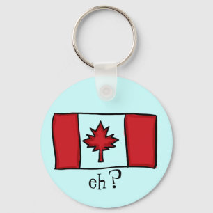 Llavero canadiense de la bandera