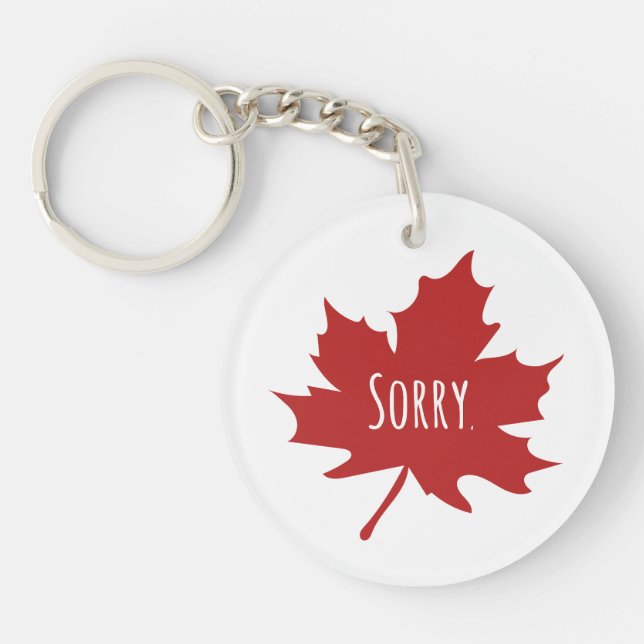 Llavero Canadiense gracioso (Frente)