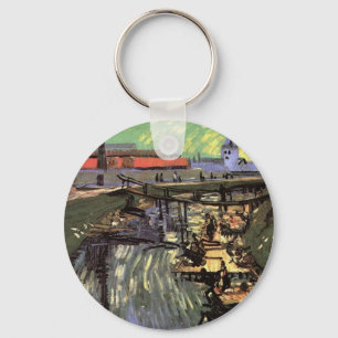 Llavero Canal con mujeres lavando de Vincent van Gogh
