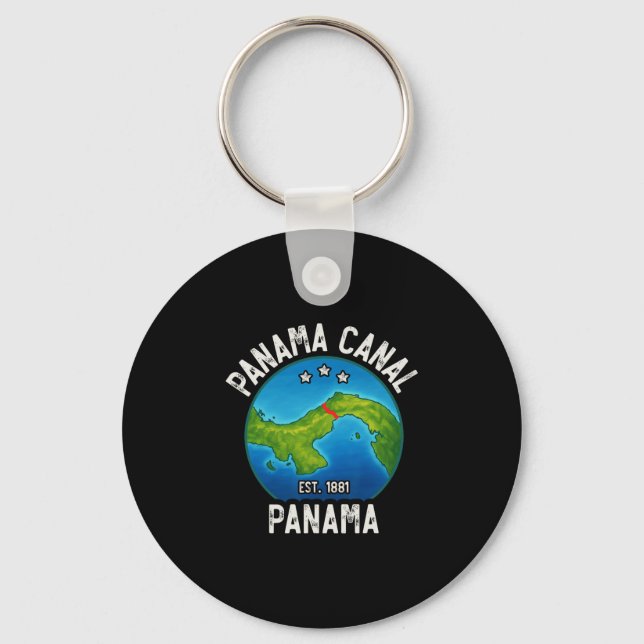 Llavero Canal de Panamá Est.1881  (Anverso)