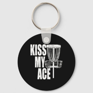 Llavero Canasta de Disc Golf Kiss My Ace - Regalo del Día 