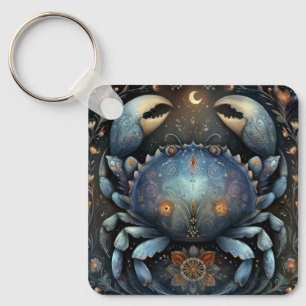 Llavero Cáncer Cangrejo Zodíaco Astrología Celestial Cumpl