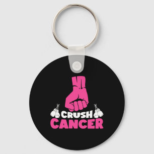 Llavero Cáncer de aplastante Boxeo Cinta rosa Cáncer de Ma