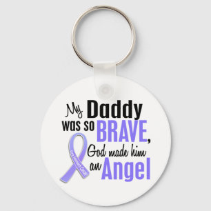 Llavero Cáncer de estómago del papá del ángel 1