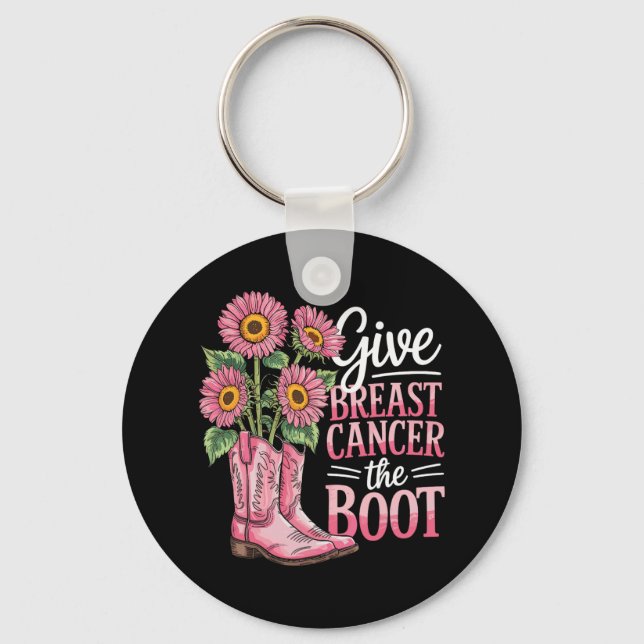 Llavero Cáncer de Mama Apoyo Funny (Anverso)