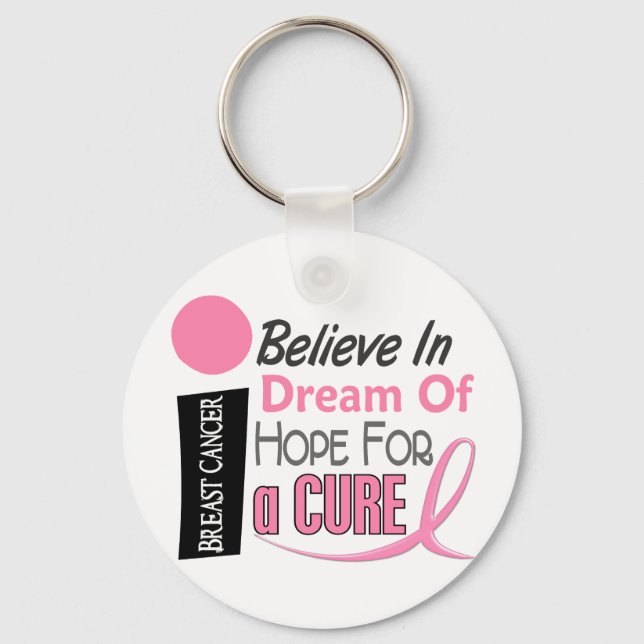 Llavero Cáncer de mama CREE ESPERANZA DE SUEÑO (Anverso)