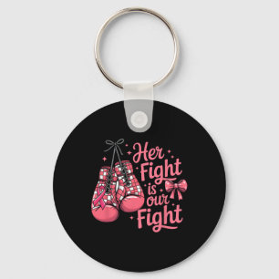 Llavero Cáncer de Mama Su Lucha Es Nuestros Guantes De Box