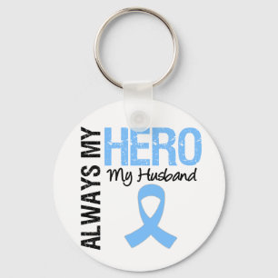 Llavero Cáncer de próstata siempre mi héroe mi marido