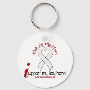 Llavero Cáncer de pulmón apoyo a mi novio