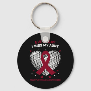 Llavero Cáncer de Sangre En Memoria de Mi Tía Mieloma Múlt