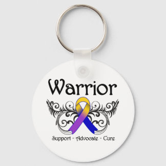 Llavero Cáncer de vejiga Warrior Scroll Wings