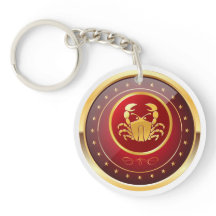 "Cáncer de Zodiaco" Keychain acrílico (doble cara)