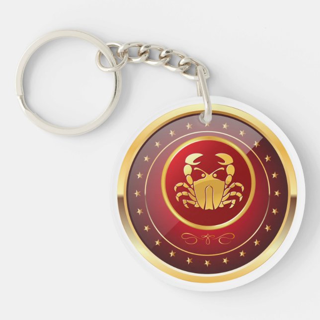 Llavero "Cáncer de Zodiaco" Keychain acrílico (doble cara) (Frente)