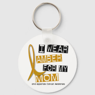Llavero CÁNCER del APÉNDICE llevo el ámbar para mi mam