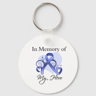 Llavero Cáncer esofágico en memoria de mi héroe