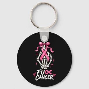 Llavero Cáncer Esqueleto Dedo Medio Cáncer de Mama