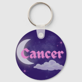 Llavero Cáncer Estética Celestial Dreamy Moon Cloud Stars