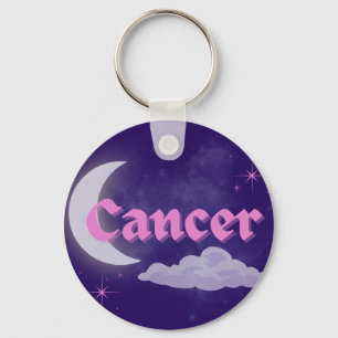 Llavero Cáncer Estética Celestial Dreamy Moon Cloud Stars