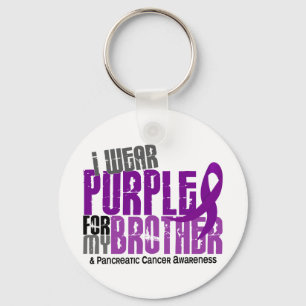 Llavero Cáncer pancreático llevo la púrpura para mi