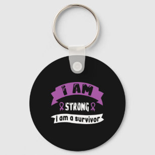 Llavero Cáncer Pancreático Soy Fuerte Soy Sobreviviente 1
