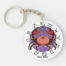 Llavero Cancer & Scorpio Acrylic Keychain