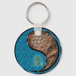 Llavero Cáncer y dragón de la Tierra