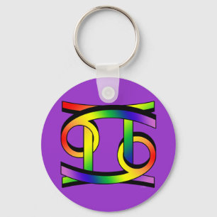 Llavero Cáncer y Gemini GLBT