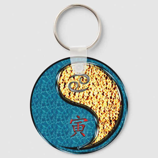 Llavero Cáncer y tigre de fuego (Anverso)