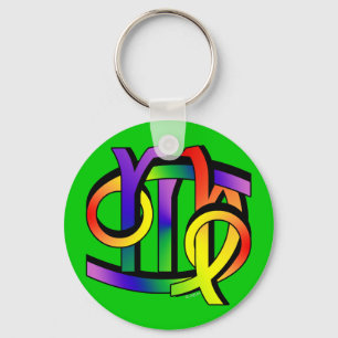 Llavero Cáncer y virgo GLBT