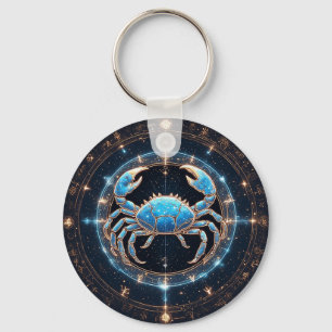 Llavero Cáncer Zodiac Signo Elegante