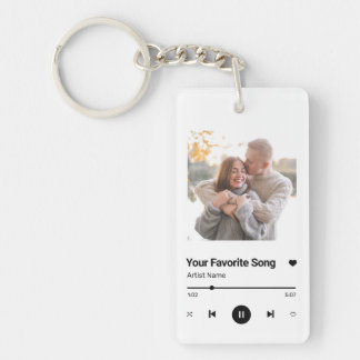 Llavero Canción personalizado canción favorita un café fot