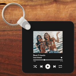 Llavero Canción personalizado Código QR Besties Foto de am
