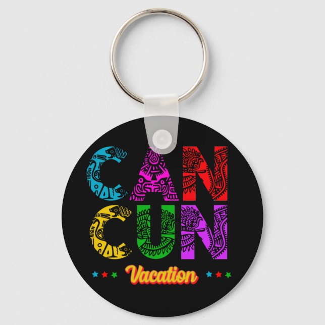 Llavero Cancun México Grupo Vacaciones Aventura (Anverso)