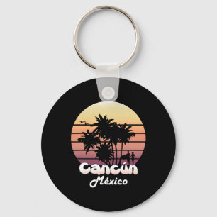 Llavero Cancun México Souvenir de Vacaciones Tropicales Ve
