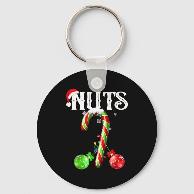 Llavero Candy Cane Chest Nuts Couples Funny Chestnuts Xmas (Anverso)