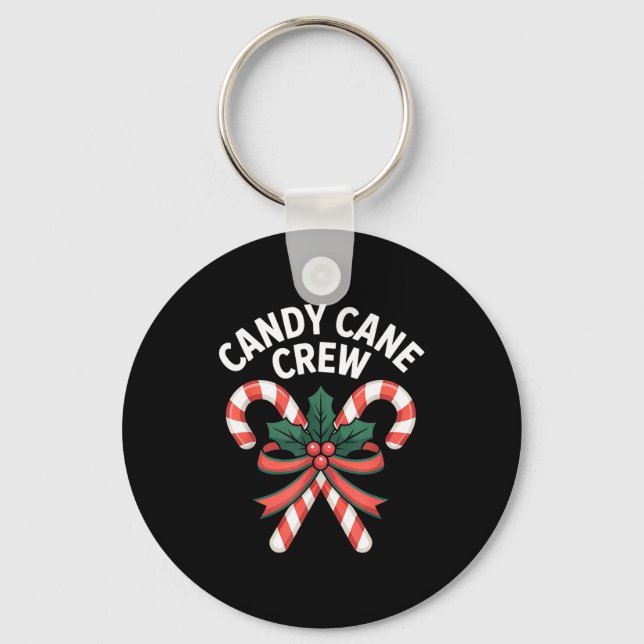 Llavero Candy Cane Crew Christmas Girls Boys Kids Adult Ho (Anverso)