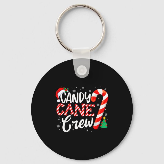 Llavero Candy Cane Crew Funny Christmas Candy Lover Xmas  (Anverso)