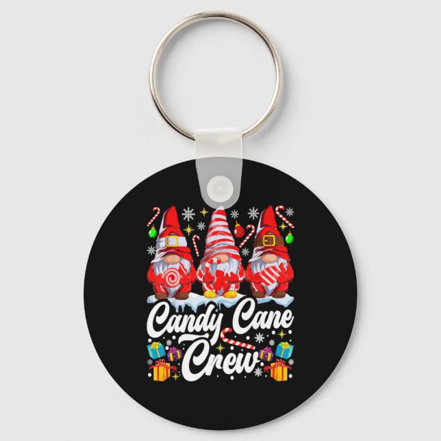 Llavero Candy Cane Crew Navidades Candy Lover Gnome (Anverso)
