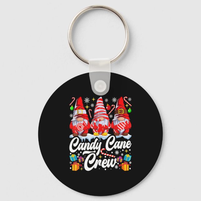 Llavero Candy Cane Crew Navidades Candy Lover Gnome (Anverso)
