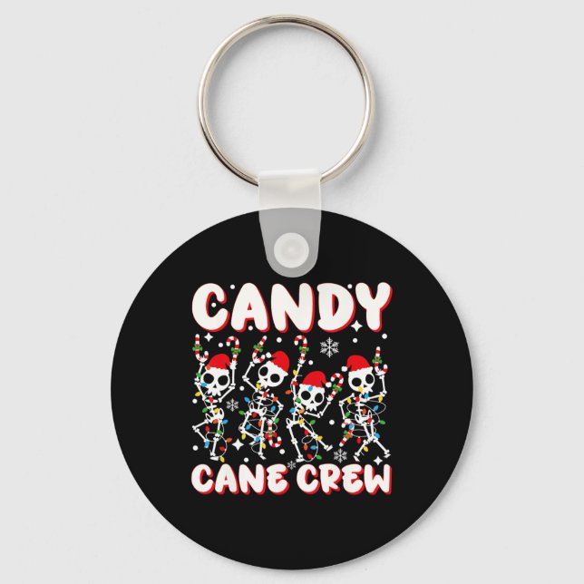 Llavero Candy Cane Crew Skeleton Christmas Candy Lover Xma (Anverso)