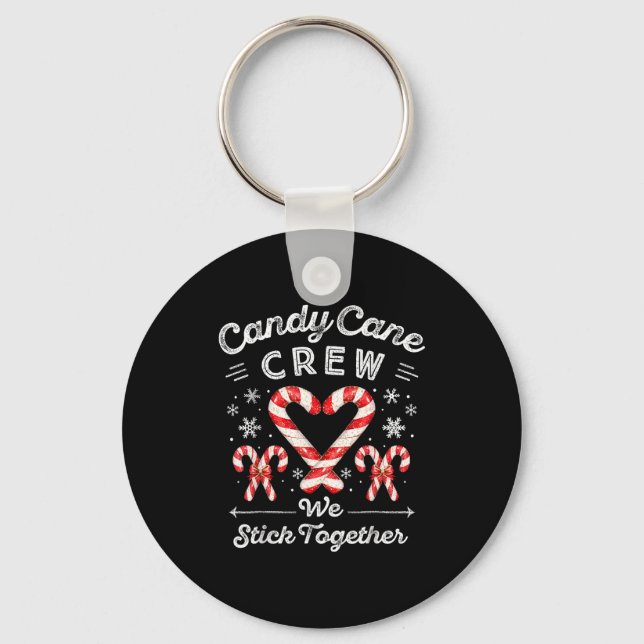Llavero Candy Cane Crew We Stick Together Christmas Costum (Anverso)