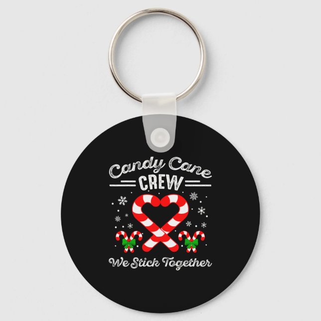 Llavero Candy Cane Heart Crew We Stick Together Matching P (Anverso)