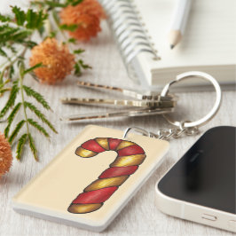 Llavero Candy Cane Twist Navidades Cookie Holiday Baking