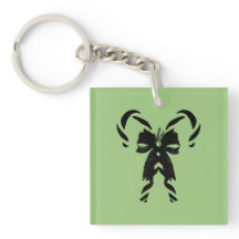 Candy Canes with Pine Needles & Bow