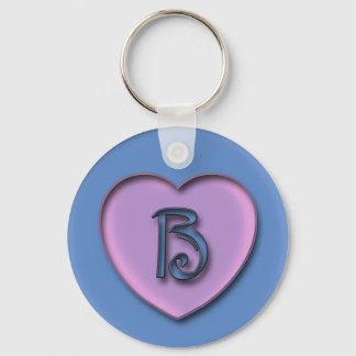 Llavero Candy Heart Monogram Keychain
