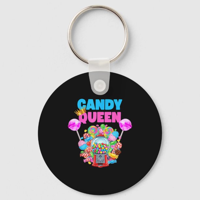 Llavero Candy Queen Shirt Funny Lollip Candy Lover Humor  (Anverso)