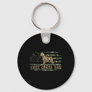 Llavero Cane Corso Papá Camuflaje Bandera Americana Camufl