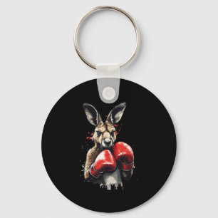 Llavero Canguro De Boxer Gracioso Con Guantes De Boxeo Luc