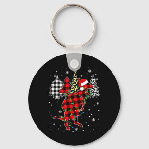 Llavero Canguro de Navidad Animales Navidad Cuadro de Búfa